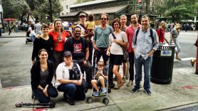 The full WITNESS crew at the NYC People's Climate March, Sept. 21st 2014.