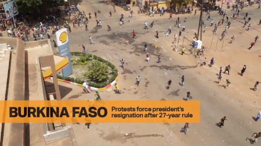 Protesters Flee Bullets in Burkina Faso